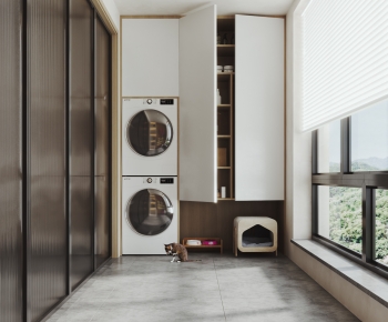 Modern Balcony Laundry Room-ID:229310994