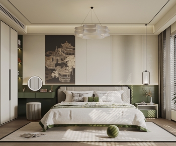 New Chinese Style Bedroom-ID:169936908