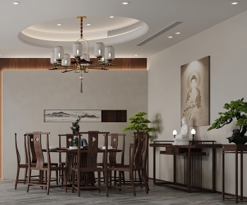 New Chinese Style Dining Room-ID:406445036