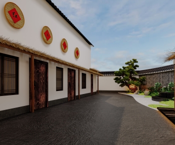 New Chinese Style Courtyard/landscape-ID:662844901
