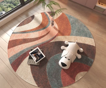 Modern Circular Carpet-ID:890979057