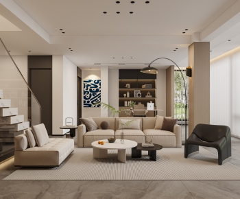 Modern A Living Room-ID:747802023
