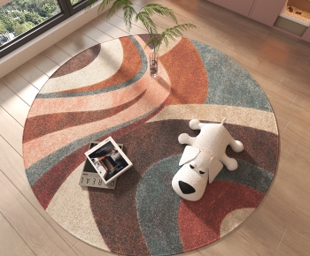 Modern Circular Carpet-ID:224051951