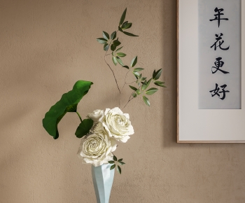 新中式花瓶花艺-ID:673491008