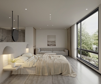 Wabi-sabi Style Bedroom-ID:818466906