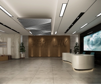 Modern Office Reception Desk-ID:922693973