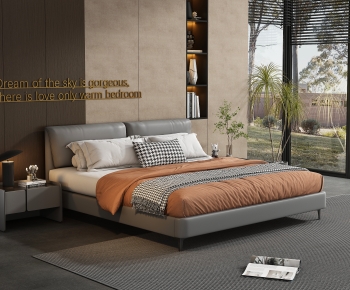 Modern Double Bed-ID:266231066