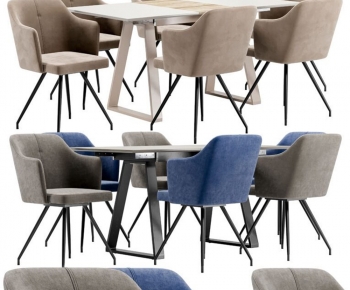 Modern Dining Table And Chairs-ID:681976086