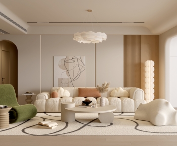 Modern A Living Room-ID:754601968