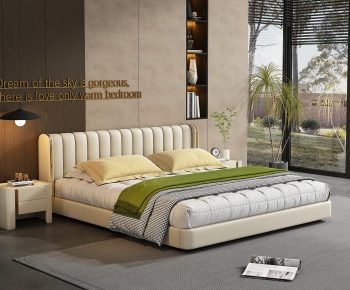 Modern Double Bed-ID:141613016