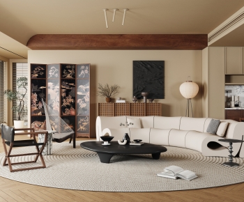 Modern A Living Room-ID:673960922