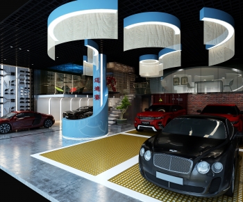 Industrial Style Automobile Repair Shop-ID:584727058