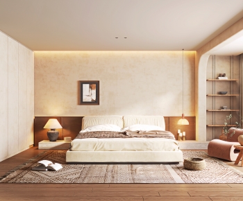 Wabi-sabi Style Bedroom-ID:379437923