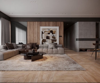 Wabi-sabi Style A Living Room-ID:305413965