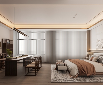 New Chinese Style Bedroom-ID:127980763