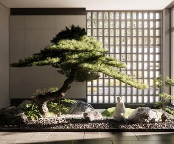 New Chinese Style Plant Landscaping-ID:124236116