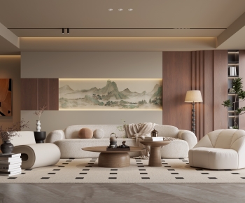 Wabi-sabi Style A Living Room-ID:171147119