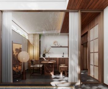 Wabi-sabi Style Tea House-ID:860507012