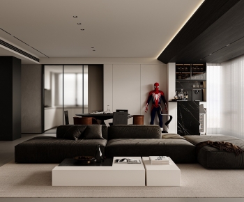 Modern A Living Room-ID:666389581