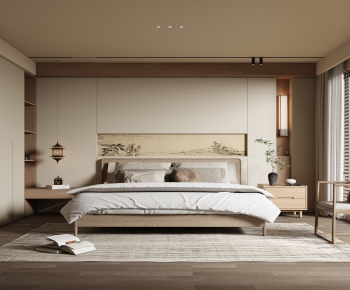 New Chinese Style Bedroom-ID:643044955