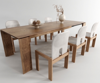 Wabi-sabi Style Dining Table And Chairs-ID:478370909