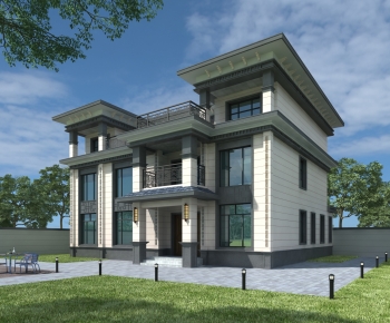 New Chinese Style Detached Villa-ID:865689993