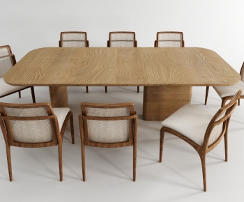 Wabi-sabi Style Dining Table And Chairs-ID:665545945