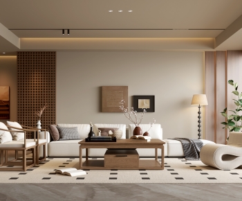 Wabi-sabi Style A Living Room-ID:868551976