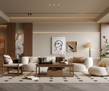 Wabi-sabi Style A Living Room-ID:596390019