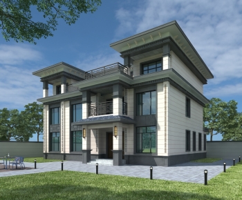 New Chinese Style Detached Villa-ID:982180122