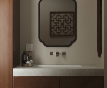 New Chinese Style Bathroom Cabinet-ID:212678938