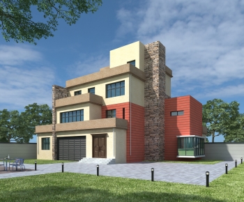 Modern Detached Villa-ID:685978897