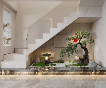 New Chinese Style Stairwell-ID:157280929