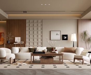 Wabi-sabi Style A Living Room-ID:572190356