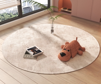 Modern Circular Carpet-ID:642321119