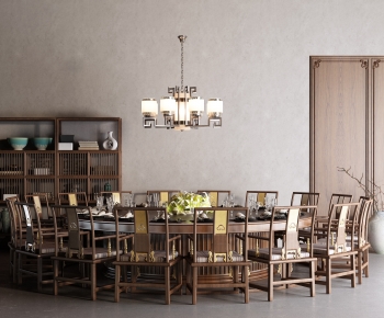 New Chinese Style Dining Table And Chairs-ID:949628115