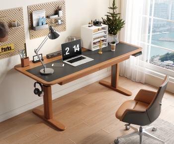Modern Computer Desk And Chair-ID:557010298