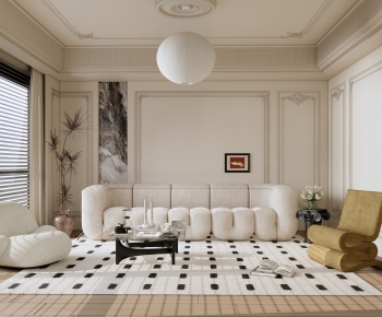 French Style A Living Room-ID:346160898