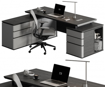 Modern Office Desk And Chair-ID:356099662