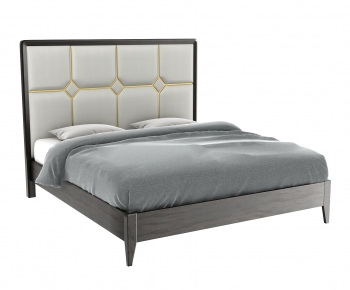 Modern Double Bed-ID:641527899