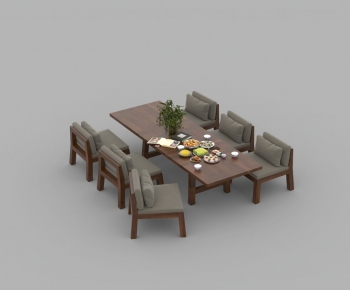 Modern Dining Table And Chairs-ID:694850929