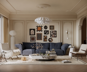 French Style A Living Room-ID:408293966