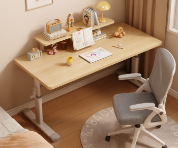 Modern Computer Desk And Chair-ID:336991071