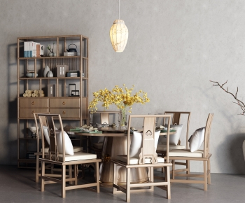 New Chinese Style Dining Table And Chairs-ID:945720912