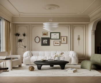 French Style A Living Room-ID:484761958