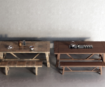 Wabi-sabi Style Dining Table And Chairs-ID:240449954