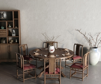 New Chinese Style Dining Table And Chairs-ID:660679101