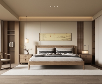 New Chinese Style Bedroom-ID:989084013