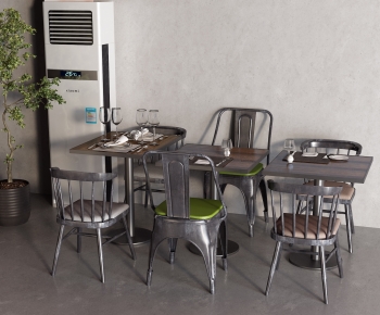 Industrial Style Dining Table And Chairs-ID:544342999