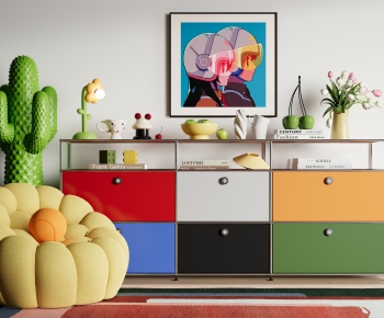 Modern Decorative Cabinet-ID:665585042